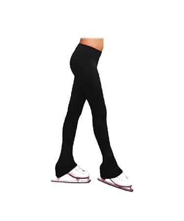 ChloeNoel P23-2 Contrast Waist Figure Skating Pants Black Child Medium Black