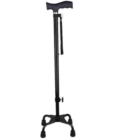 Canes Walking Stick Walking Cane Holder Walking Stick Crutch for Old Man Elderly Telescopic Stable Non Slip Lightweight Height Adjustable with 4 Feets Black Walking Stick