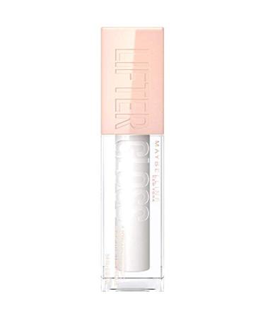 Maybelline Lifter Gloss Hydrating Lip Gloss with Hyaluronic Acid XL Wand - Silver Pearl Clear - Buy Online on SooperMarket.com