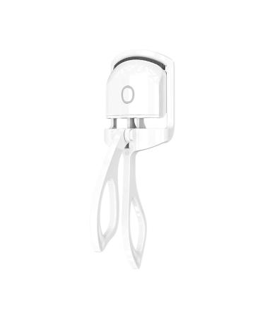 Aflytep Heated Eyelash Curler Electric Temperature Control Charging Mini Portable Electric Perm Eyelash Curler White
