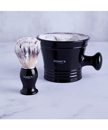BENNY'S Shaving Brush & Bowl Gift Set - Luxury Quality Men's Grooming Kit for Travel - Ideal Men's Gift Idea - Buy Online on SooperMarket.com