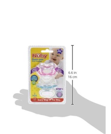 Nuby 2-Pack Gum-eez Pacifier Teethers - One Size, Colors May Vary - Buy Online on SooperMarket.com