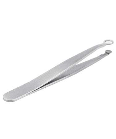 Nose Hair Tweezers Stainless Steel Round Tip Face Hair Remover Eyelash Eyebrow Tweezers Professional Tweezers
