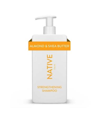 Native Strengthening Shampoo Almond & Shea Butter Sulfate & Paraben Free 16.5 oz