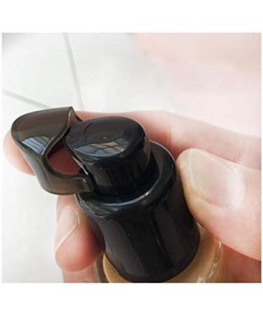 10Pcs 410/20mm Black Foundation Pump Top Plastic Replacement Cosmetic Makeup Tool with Rotate Lock and Cover for Fix Fluid Foundation Lotion Essence - Buy Online on SooperMarket.com
