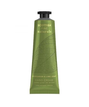 Scottish Fine Soaps - Scottish Fine Naturals Hand Cream Tube - Coriander and Lime Leaf - Enriched With Shea and Cocoa Butter - Hydrating - Sensitive Formula - Vegan Friendly - 30ml