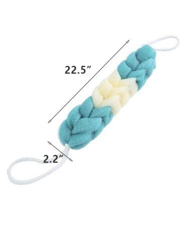 ZONGR Long Bath Loofah - Exfoliating Braided Mesh Back Scrubber Ball - Bule - Buy Online on SooperMarket.com