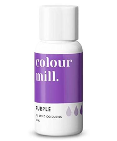 Colour Mill Oil Based Food Colouring 20ml Colours all Icings Chocolate Dough and more (Purple)