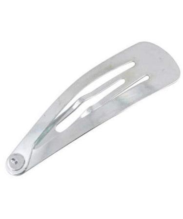 10Pcs Silver Girls Trendy Snap DIY Hair Clips Claw Barrette Pin Holder Bow Comfortable and Environmentally Nice Processed