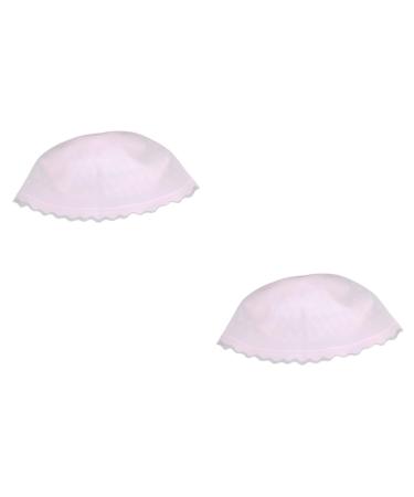 FRCOLOR 2pcs Silicone Highlighter Cap Hair Dyeing Caps Hair Coloring Hat Highlight Cap for Hair with Hook Silicone Hair Caps Salon Hair Highlight Hats Scrub Hat Frosted Set Pink