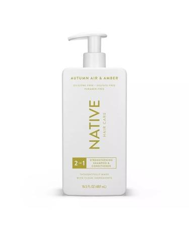 Native Autumn Air and Amber - 2-in-1 Shampoo and Conditioner - 16.5oz Beige