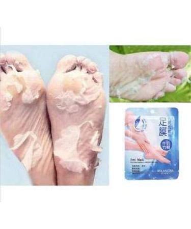 Foot Care Mask - Rolanjona | 5 Pairs | Bamboo Acid & Milk Membrane | Whitening & Moisturizing Peeling for Soft Feet - International Shipping Available - Buy Online on SooperMarket.com