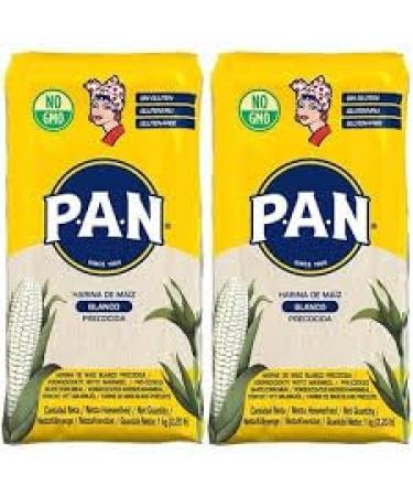 Pan Premium Pre-Cooked White Maizemeal - 1kg (Pack Of 2) | Gluten-Free | Ready to Inspire Your Recipes | Authentic Maize Delights | Goodness for Creative Kitchens