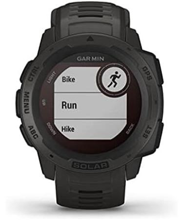 Garmin Instinct Solar Smartwatch - Rugged Outdoor Watch with Solar Charging - Graphite - Buy Online on SooperMarket.com