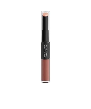 L'Or al Paris Infaillible 2-Step101 Everlasting Paris lipstick for 24 hours full lips with moisturizing lip care balm 101 Eerlasting Paris 5.7 g (1 Pack)