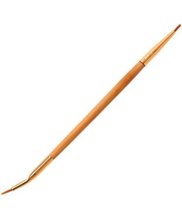 KALLORY 2 Pcs Eyeliner Bamboo Brush Straight Bent Angled Brush Cosmetic Double Head - Buy Online on SooperMarket.com