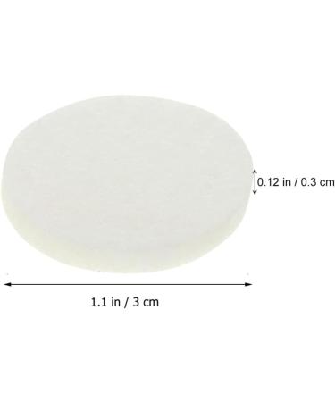 Healeved 50pcs Round Aroma Pads Essential Oil Diffuser Locket Necklace Refill Pads Pendant Perfume Oil Jewelry Oil Pads Humidifier Accessories for Car Room Office White 30mm - Buy Online on SooperMarket.com