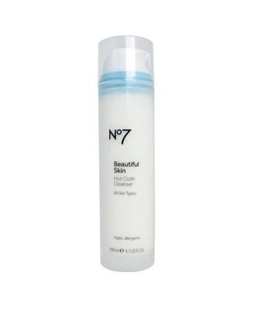 No7 Boots Beautiful Skin Hot Cloth Cleanser 200ml + Cloth by No7