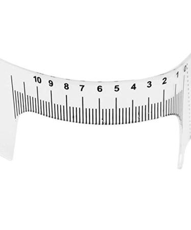2PCS Plastic Tattoo Eyebrow Grooming Stencil & Measure Tools - White - Buy Online on SooperMarket.com