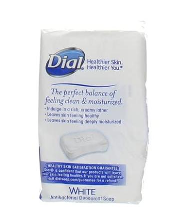 Dial Antibacterial Deodorant Soap White 4oz - Pack of 9 Bars | Antibacterial Protection | Deodorant Bar Soap - Buy Online on SooperMarket.com
