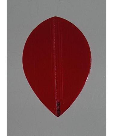 US Darts - 3 Sets (9 Flights) Xtra Strong Ruthless R4X Pear Shape Red Dart Flights