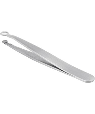 Nose Hair Tweezers Stainless Steel Round Tip Face Hair Remover Eyelash Eyebrow Tweezers Manicure Tackle - Buy Online on SooperMarket.com