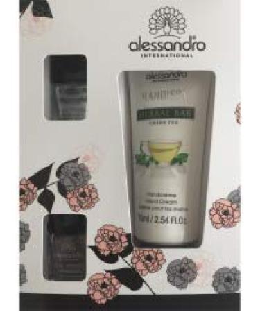 Alessandro hand cream green tea nail set