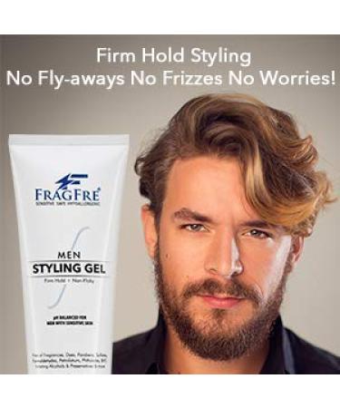 Fragrance-Free Firm Hold Men's Hair Gel - 8 oz | Paraben-Free, Hypoallergenic, Sensitive Skin Formula - No Irritations | Styling Gel for Aggressive Hair Styles - Buy Online on SooperMarket.com