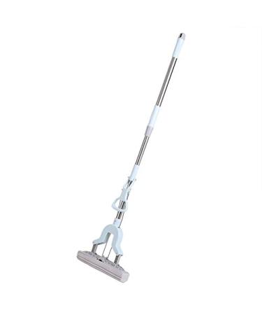 Kitchen Home PVA Sponge Mop, 11 Quadruple Roller Stainless Steel Telescopic Handle Absorbent Sponge Mop All Purpose Floor Cleaning Tool