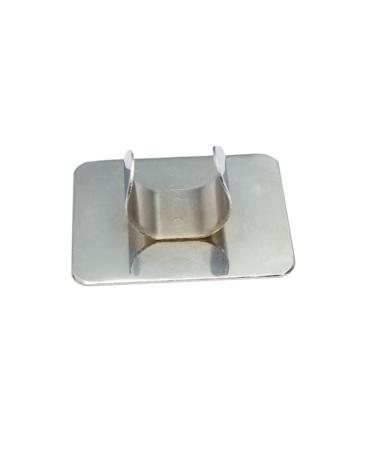 1PC Nail Art Palette Ring Makeup Pallet Stainless Steel Pallet Professional Diy Nail Art Handsfree Palette Design Paint Color Mixing Palette For Convenient Use(Rectangle)