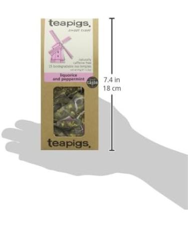 Teapigs Liquorice Peppermint Tea 15ct - Single Pack of 15 Teabags - Buy Online on SooperMarket.com