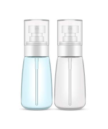 Spray Bottle Travel Size, YAMYONE 2Pcs 60ml/2oz Fine Mist Hair spray Bottle, Makeup Face Refillable Travel Containers for Essential Oils, Perfume, Toners, Alcohol, Suitable for liquid Cosmetics