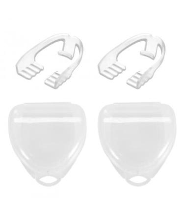 Dokpav 2 PCS Mouth Guard for Teeth Grinding Dental Night Protectors Mouth Guard Night Guard Teeth Grinding with Independent Storage Box for Adults Teeth Grinding Bruxism and Teeth Clenching