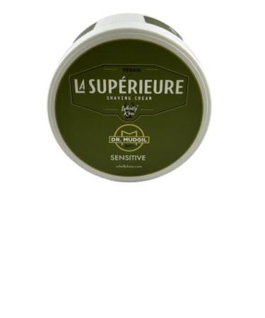 Dr Mudgil Sensitive Unscented Shave Cream - Dermatologist Approved. Vegan Beta Carotene Antioxidants. Not tested on animals No Animal Ingredients. 5.29 oz or 150 grams