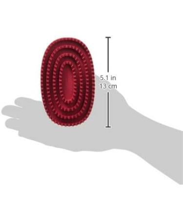 Le Salon Essentials Rubber Curry Grooming Brush - Loop Handle for Efficient Pet Care - Buy Online on SooperMarket.com