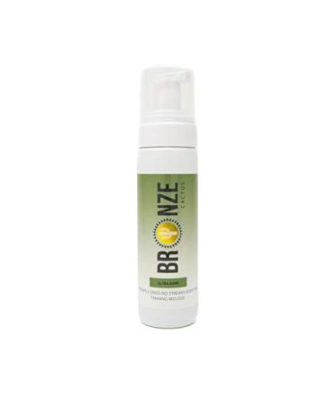 Double-Dipped Ultra Dark Self-Tanning Mousse | Mediterranean Glow | Streak-Free Scent-Free Violet-Based Bronzer | Vegan Cruelty-Free Organic | For All Skin Types - 200ml / 6.7 fl oz