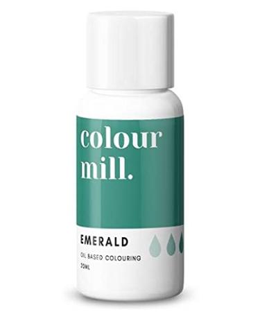 Colour Mill Oil Based Food Colouring Colours all Icings Chocolate Dough and more (Emerald Green) 20 ml (Pack of 1)