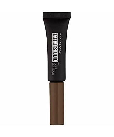 Maybelline TattooStudio Longwear Waterproof Eyebrow Gel Makeup for Fully Defined Brows  Spoolie Applicator Included  Lasts Up To 2 Days  Chocolate Brown  0.23 Fl Oz (Pack of 1) 258 CHOCOLATE BROWN 0.23 Fl Oz (Pack of 1)