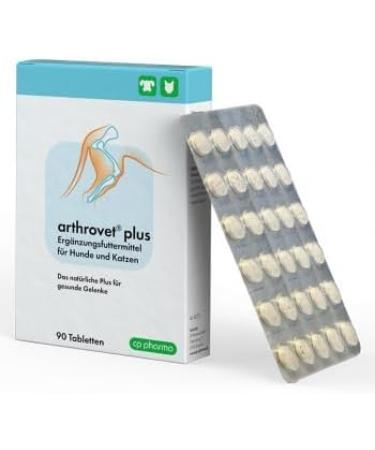 CP-Pharma Arthrovet Plus Double Pack | 2 x 90 Tablets | Joint & Bone Support Supplement for Dogs & Cats - International Shipping - Buy Online on SooperMarket.com