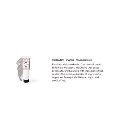 Frank Body Creamy Face Cleanser 3.38oz - Hydrating Charcoal Cleanser for Acne | Removes Makeup & Impurities | Activated Charcoal, Coffee Seed Extract & Grapeseed Oil | 100ml - Buy Online on SooperMarket.com