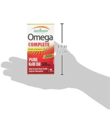 Jamieson Omega Complete Super Krill 500mg 60's 60 Softgels 60 count (Pack of 1) - Buy Online on SooperMarket.com