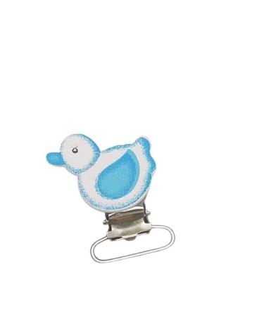 knbo 1 x Clip Baby Duck 3.5 cm blue for pacifier chains suspenders pendants and much more NEW & OVP