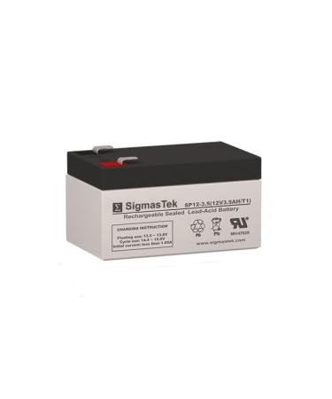 LCR12V3.4P 12 Volt 3.5 AmpH SLA Replacement Battery with F1 Terminal