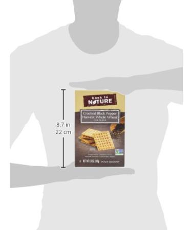 Back to Nature Non-GMO Whole Wheat Crackers - Cracked Black Pepper, 8.5 oz - Buy Online on SooperMarket.com
