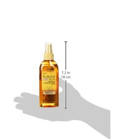 L'Oreal Paris Sublime Sun Sheer Protect Sunscreen Oil SPF 30 5 oz - Pack of 3 - Buy Online on SooperMarket.com