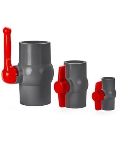 Pondlife PVC Kugelhahn 40mm - Shut-Off Tap with 2 Adhesive Muffles for PVC Pipe Gluing - Ideal for Pool Pond Construction & Aquaristics - Buy Online on SooperMarket.com