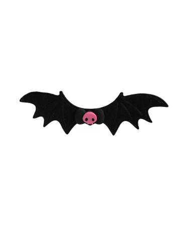 JSGHGDF Dark Hair Clip Barrettes Black Bowtie Devil Wing Hair Clip Set Bat Wing Barrettes 1