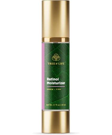 Tree of Life Retinol Facial Moisturizer | Renewing Face Cream with Botanical Hyaluronic Acid  1.7 fl oz
