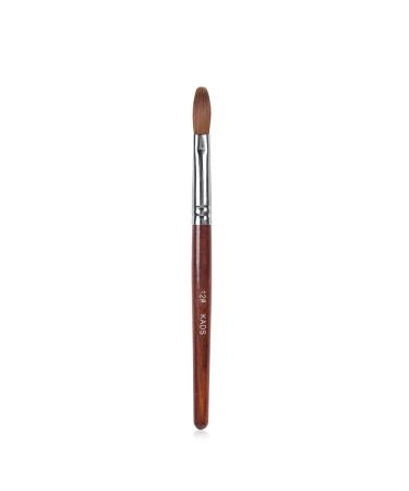 Alexnailart Kolinsky Sable Nail Brush Acrylic Brush for Acrylic Powder Nail Art Pen with Red Wooden Handle Manicure Design 12# Size 12 (Pack of 1)