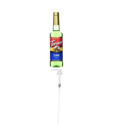 Torani Syrup Lime 25.4 Ounce (Pack of 1) Green and Torani Flavored Flavour Syrup Pump for 750ml